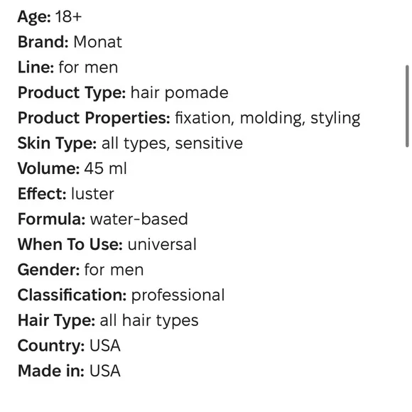 New Seal Monat Molding Shine Pomade - Medium Hold - Picture 8 of 13